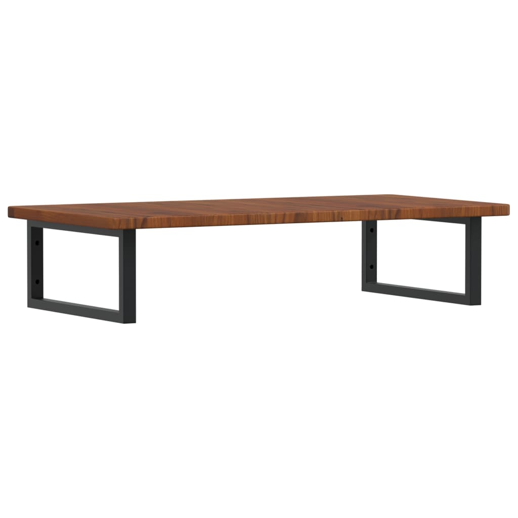 vidaXL Basin Shelf Wall Mounted Steel and Solid Wood Oak