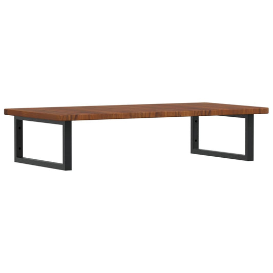 vidaXL Basin Shelf Wall Mounted Steel and Solid Wood Oak
