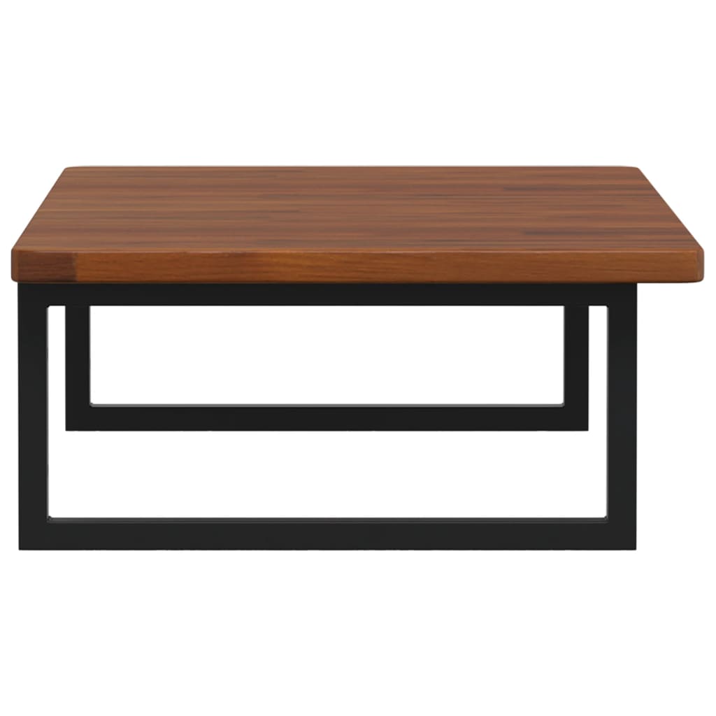 vidaXL Basin Shelf Wall Mounted Steel and Solid Wood Oak
