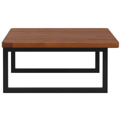 vidaXL Basin Shelf Wall Mounted Steel and Solid Wood Oak