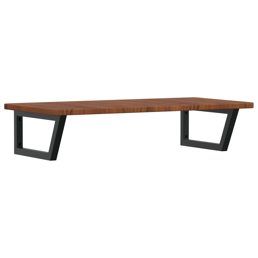 vidaXL Basin Shelf Wall Mounted Steel and Solid Wood Oak