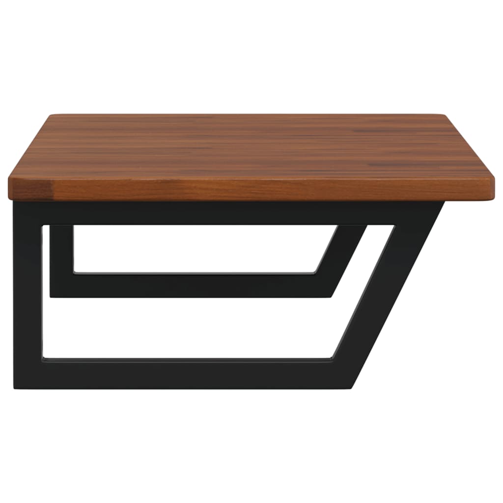 vidaXL Basin Shelf Wall Mounted Steel and Solid Wood Oak