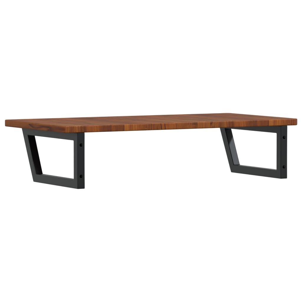 vidaXL Basin Shelf Wall Mounted Steel and Solid Wood Oak
