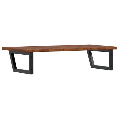 vidaXL Basin Shelf Wall Mounted Steel and Solid Wood Oak