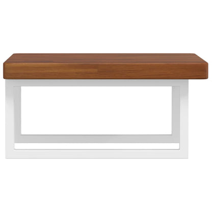 vidaXL Basin Shelf Wall Mounted Steel and Solid Wood Oak