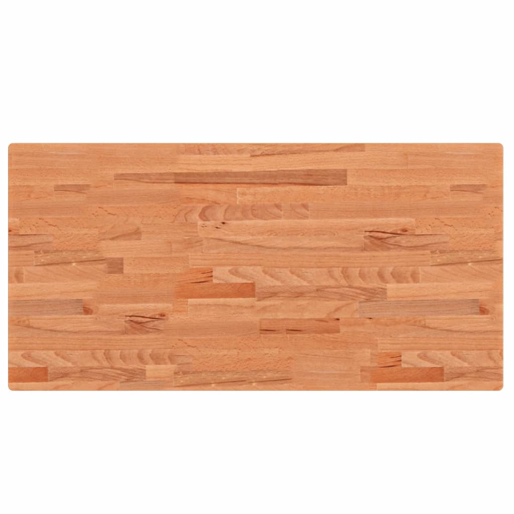 vidaXL Basin Shelf Wall Mounted Steel and Solid Wood Beech