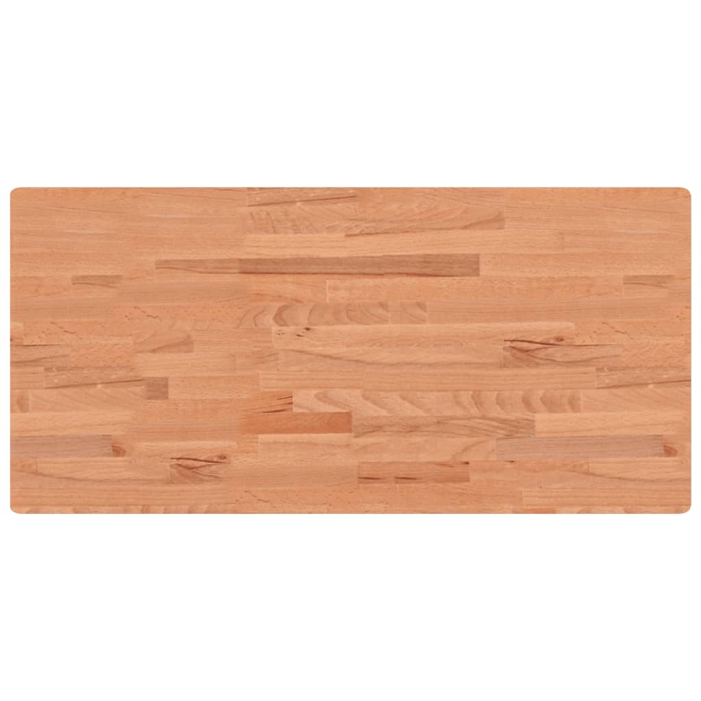 vidaXL Basin Shelf Wall Mounted Steel and Solid Wood Beech