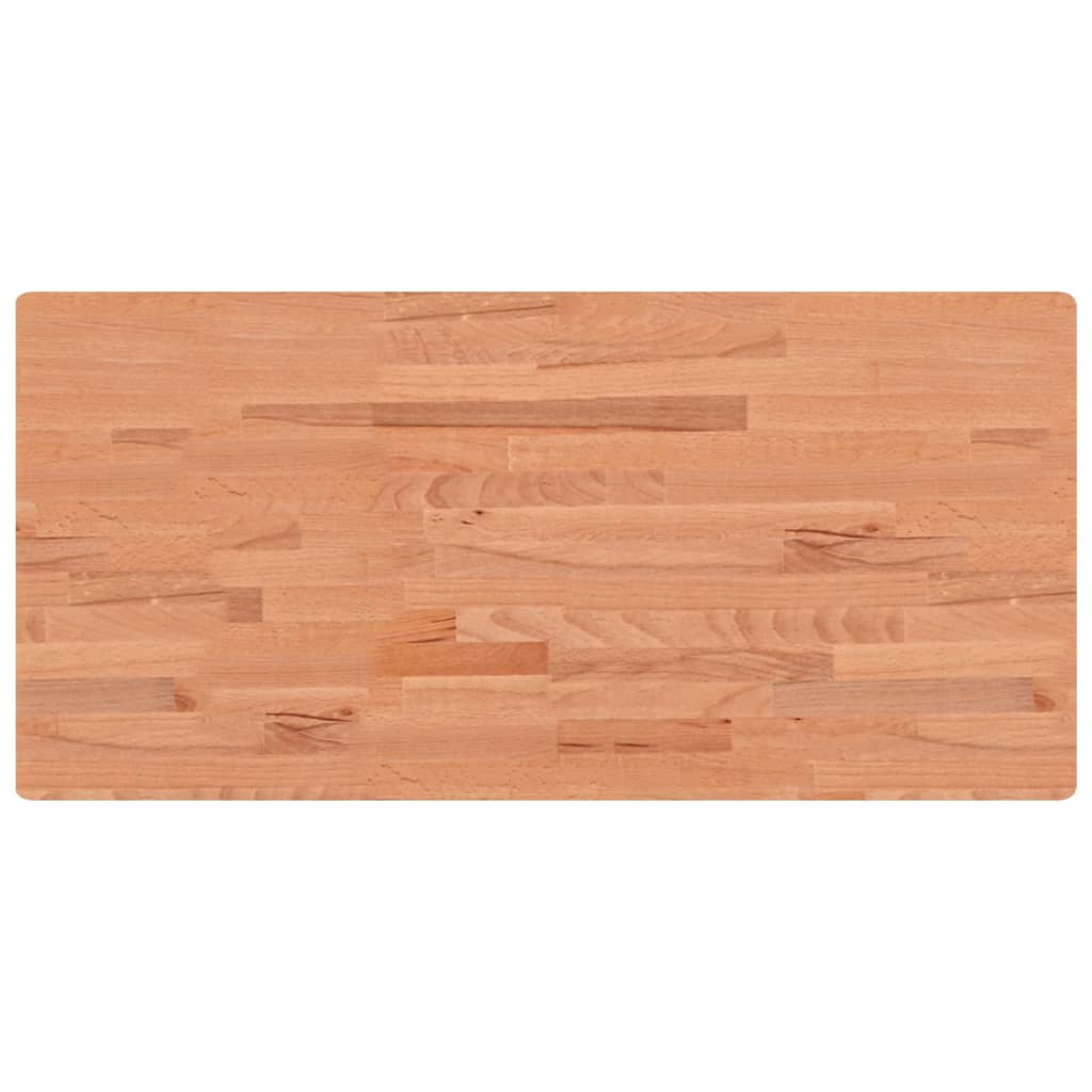 vidaXL Basin Shelf Wall Mounted Steel and Solid Wood Beech