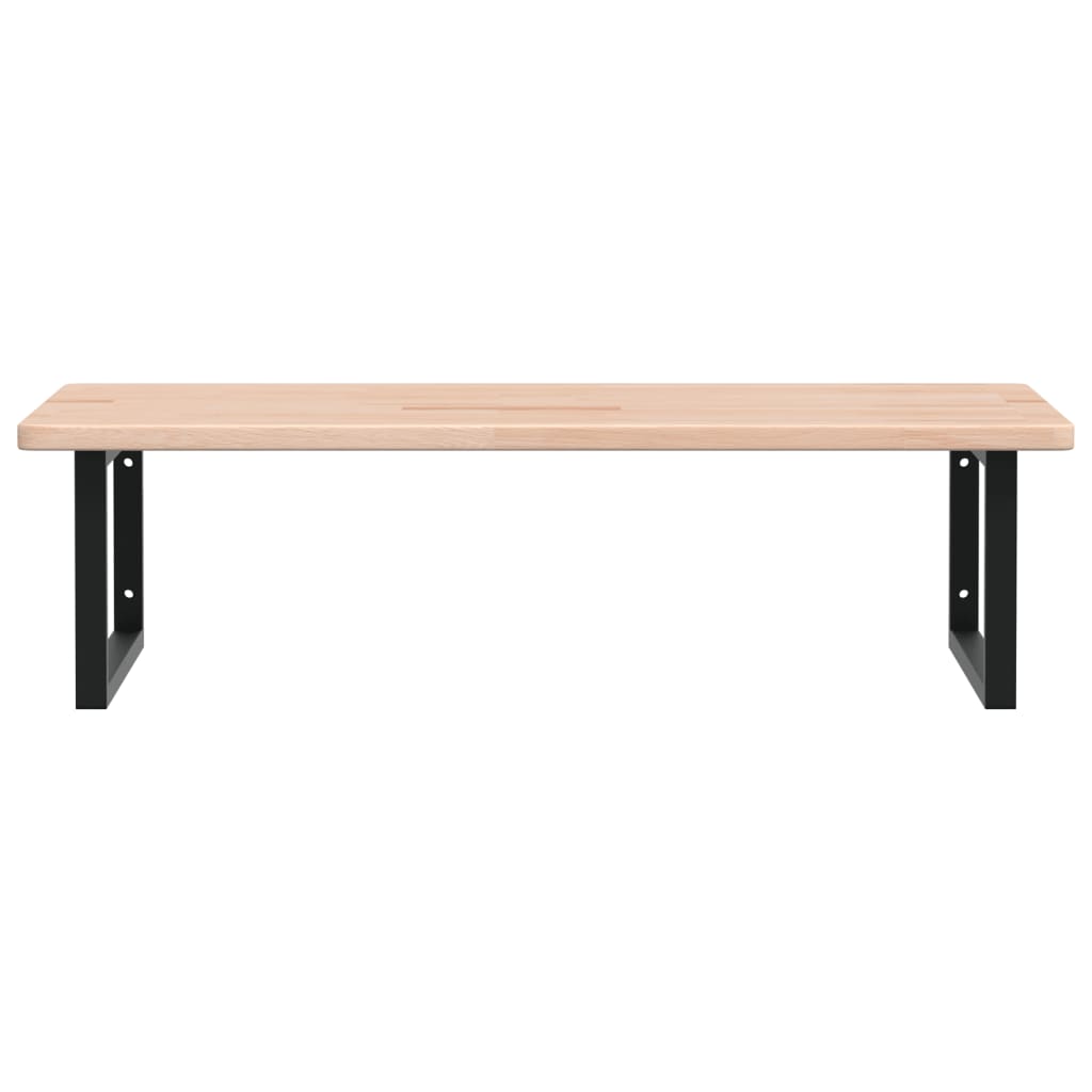 vidaXL Basin Shelf Wall Mounted Steel and Solid Wood Oak