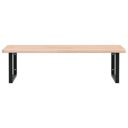 vidaXL Basin Shelf Wall Mounted Steel and Solid Wood Oak