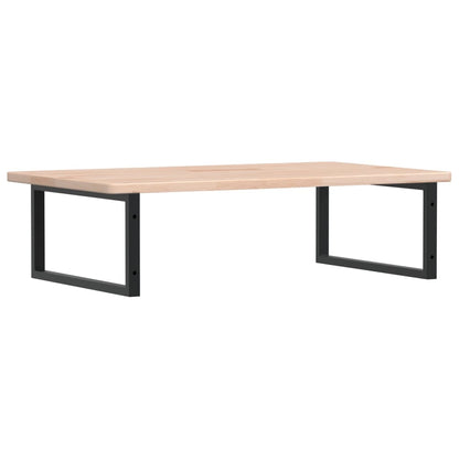 vidaXL Basin Shelf Wall Mounted Steel and Solid Wood Oak