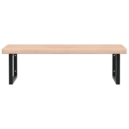 vidaXL Basin Shelf Wall Mounted Steel and Solid Wood Oak