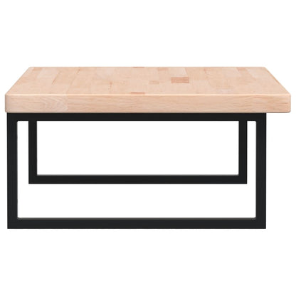 vidaXL Basin Shelf Wall Mounted Steel and Solid Wood Oak