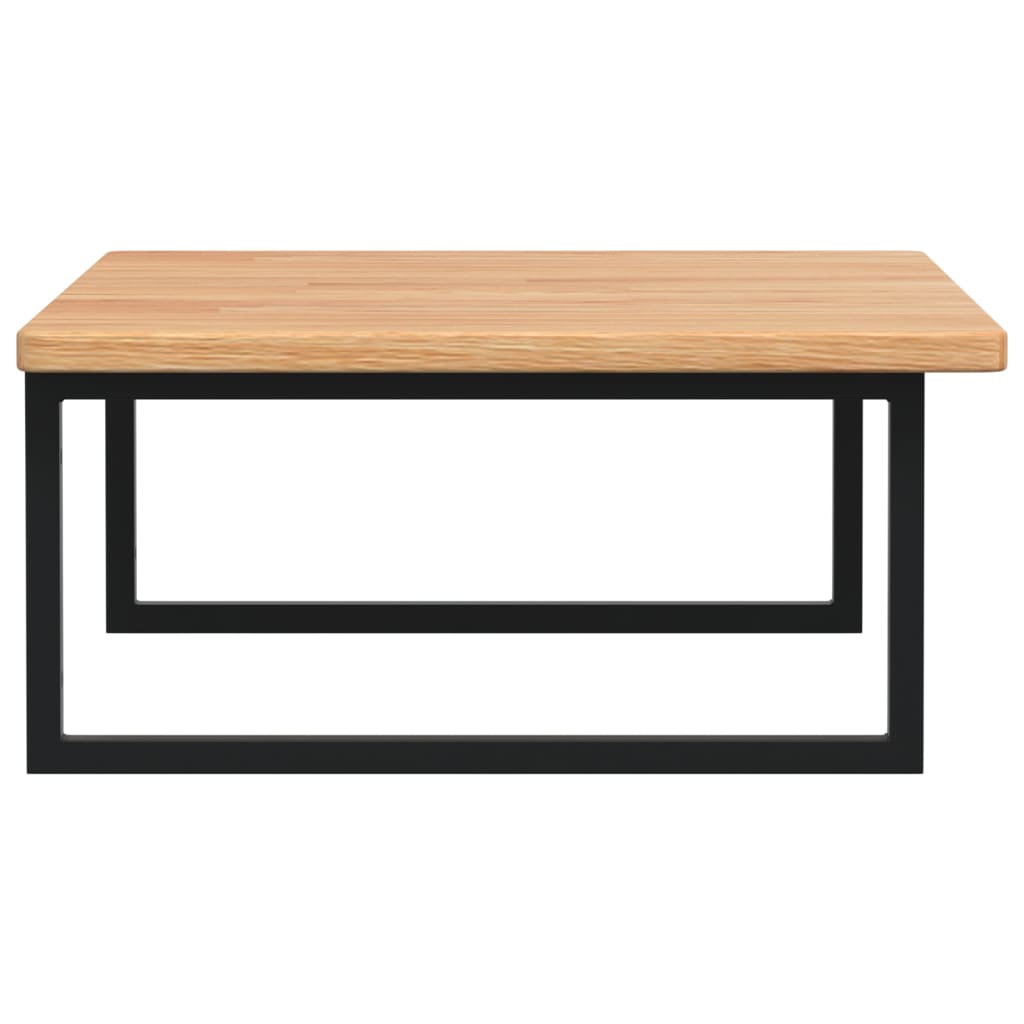 vidaXL Basin Shelf Wall Mounted Steel and Solid Wood Oak