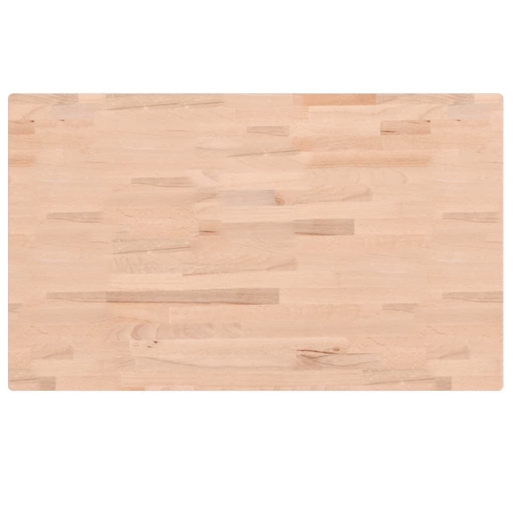 vidaXL Basin Shelf Wall Mounted Steel and Solid Wood Beech