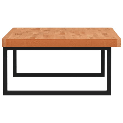 vidaXL Basin Shelf Wall Mounted Steel and Solid Wood Beech