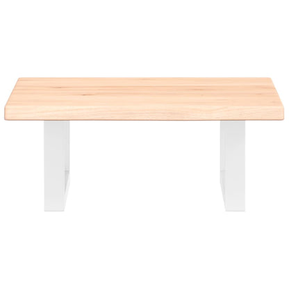 vidaXL Basin Shelf Wall Mounted Steel and Solid Wood Oak