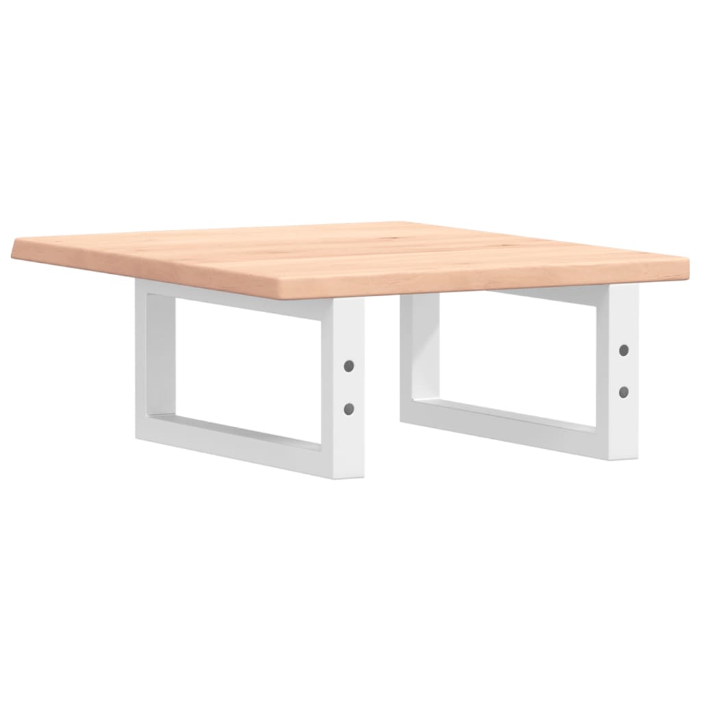 vidaXL Basin Shelf Wall Mounted Steel and Solid Wood Oak
