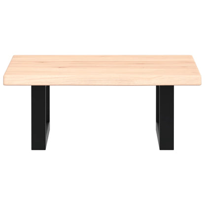 vidaXL Basin Shelf Wall Mounted Steel and Solid Wood Oak
