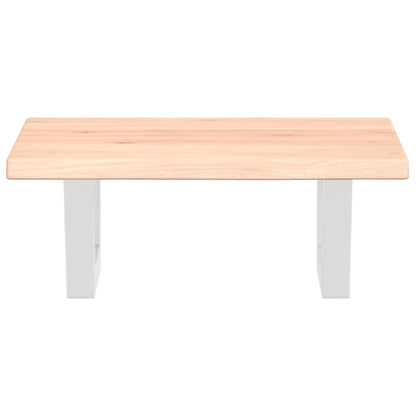 vidaXL Basin Shelf Wall Mounted Steel and Solid Wood Oak