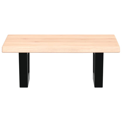 vidaXL Basin Shelf Wall Mounted Steel and Solid Wood Oak