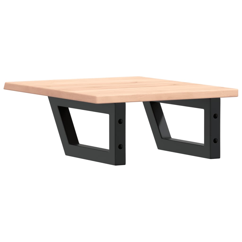 vidaXL Basin Shelf Wall Mounted Steel and Solid Wood Oak