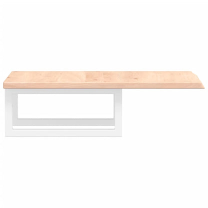 vidaXL Basin Shelf Wall Mounted Steel and Solid Wood Oak