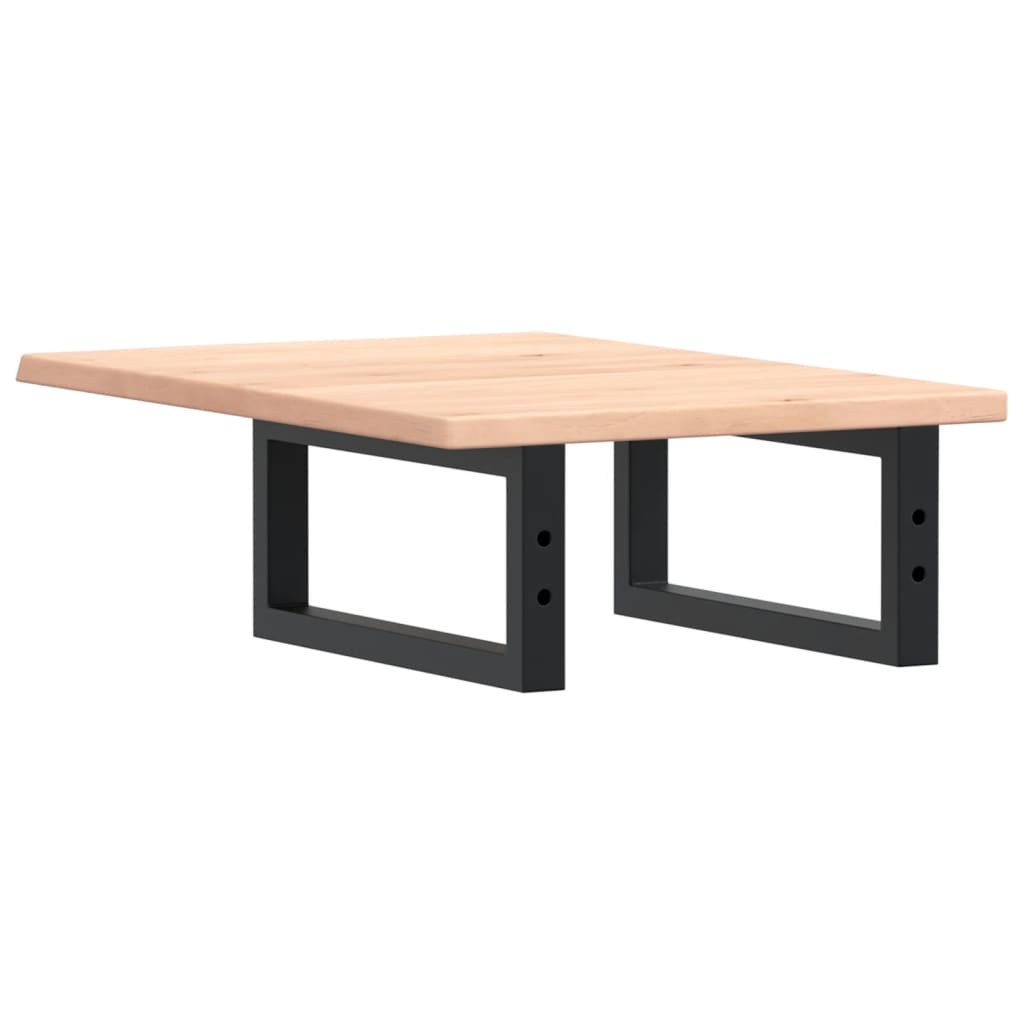 vidaXL Basin Shelf Wall Mounted Steel and Solid Wood Oak