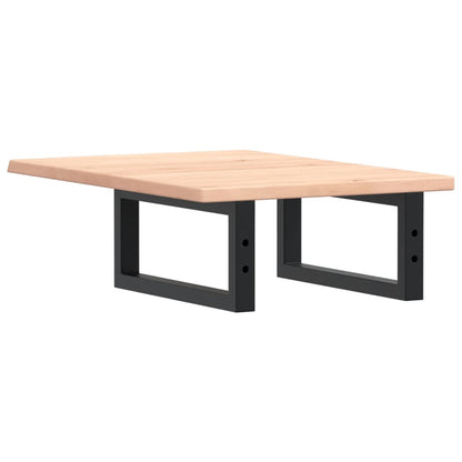 vidaXL Basin Shelf Wall Mounted Steel and Solid Wood Oak