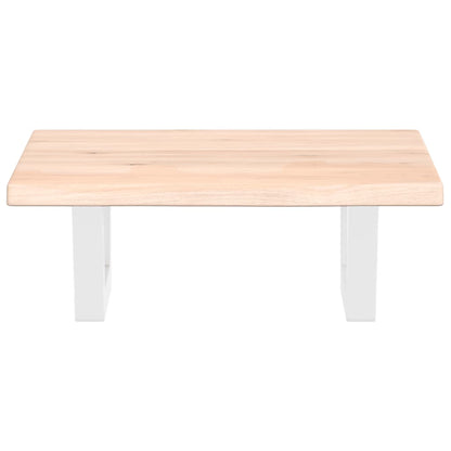 vidaXL Basin Shelf Wall Mounted Steel and Solid Wood Oak