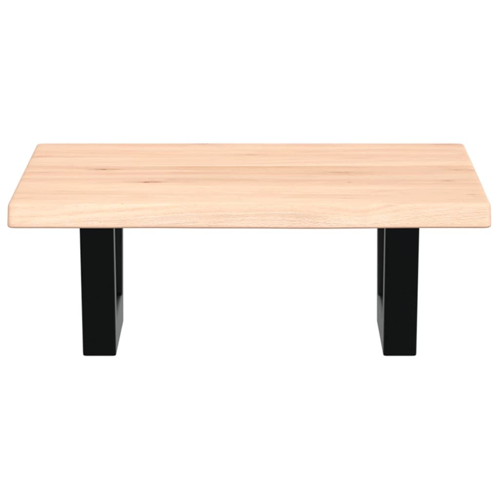 vidaXL Basin Shelf Wall Mounted Steel and Solid Wood Oak