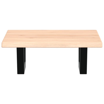 vidaXL Basin Shelf Wall Mounted Steel and Solid Wood Oak