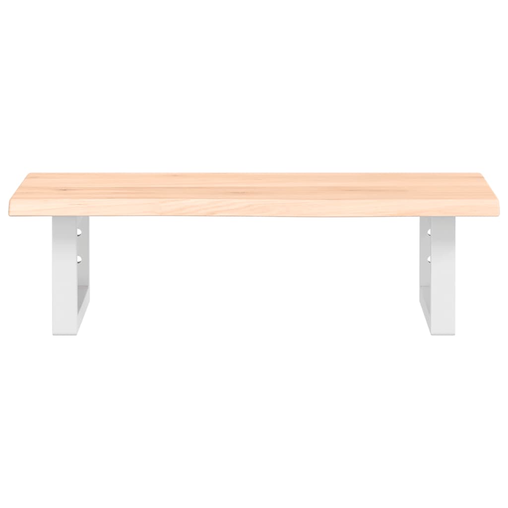 vidaXL Basin Shelf Wall Mounted Steel and Solid Wood Oak
