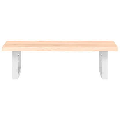 vidaXL Basin Shelf Wall Mounted Steel and Solid Wood Oak
