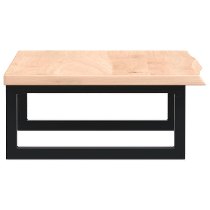 vidaXL Basin Shelf Wall Mounted Steel and Solid Wood Oak