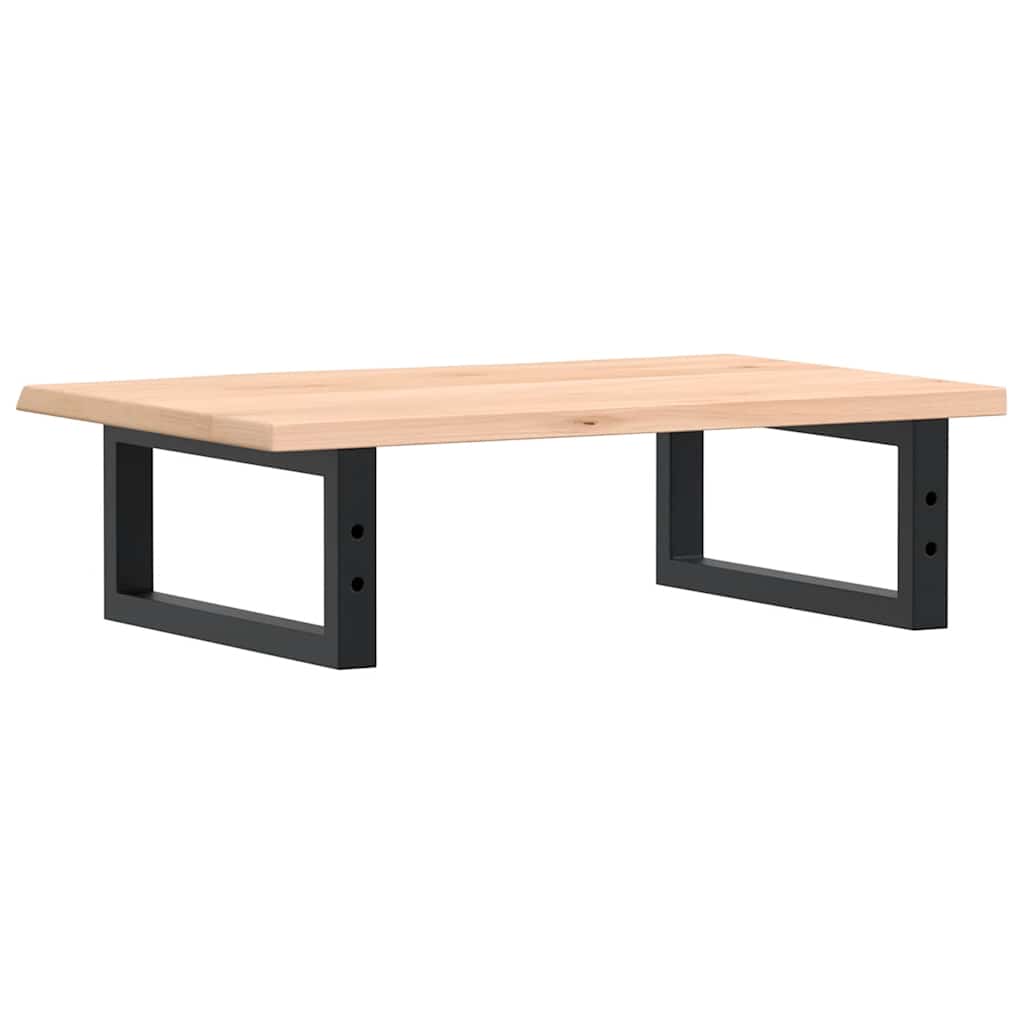 vidaXL Basin Shelf Wall Mounted Steel and Solid Wood Oak