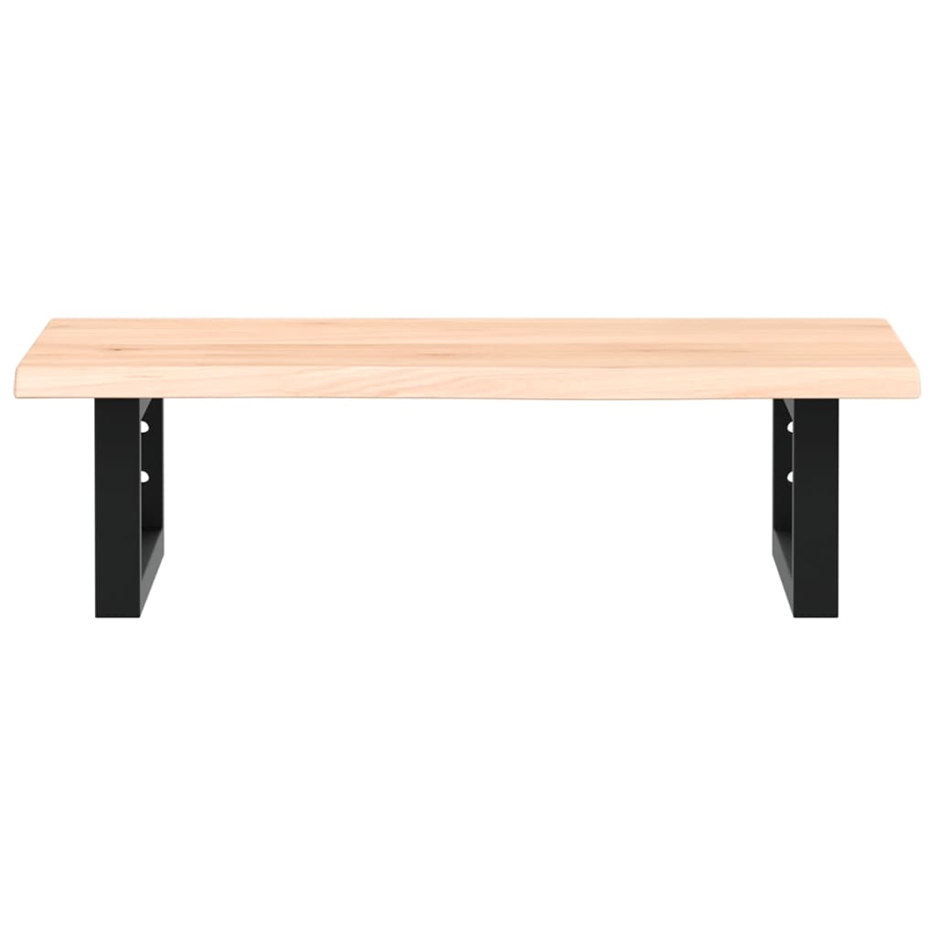 vidaXL Basin Shelf Wall Mounted Steel and Solid Wood Oak