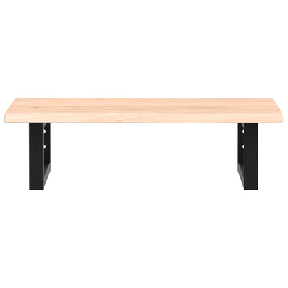 vidaXL Basin Shelf Wall Mounted Steel and Solid Wood Oak