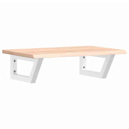 vidaXL Basin Shelf Wall Mounted Steel and Solid Wood Oak