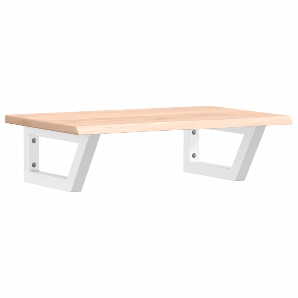 vidaXL Basin Shelf Wall Mounted Steel and Solid Wood Oak