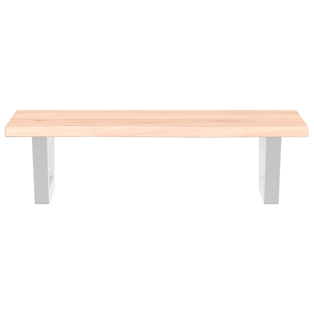vidaXL Basin Shelf Wall Mounted Steel and Solid Wood Oak