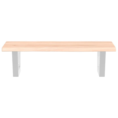 vidaXL Basin Shelf Wall Mounted Steel and Solid Wood Oak