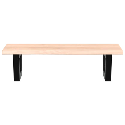 vidaXL Basin Shelf Wall Mounted Steel and Solid Wood Oak