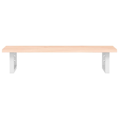 vidaXL Basin Shelf Wall Mounted Steel and Solid Wood Oak