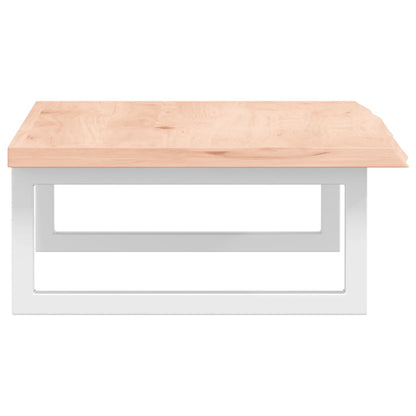 vidaXL Basin Shelf Wall Mounted Steel and Solid Wood Oak