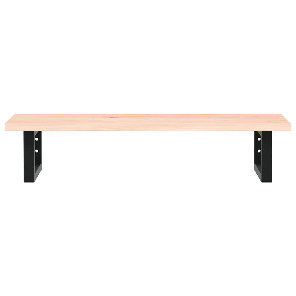 vidaXL Basin Shelf Wall Mounted Steel and Solid Wood Oak