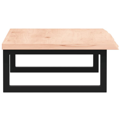 vidaXL Basin Shelf Wall Mounted Steel and Solid Wood Oak