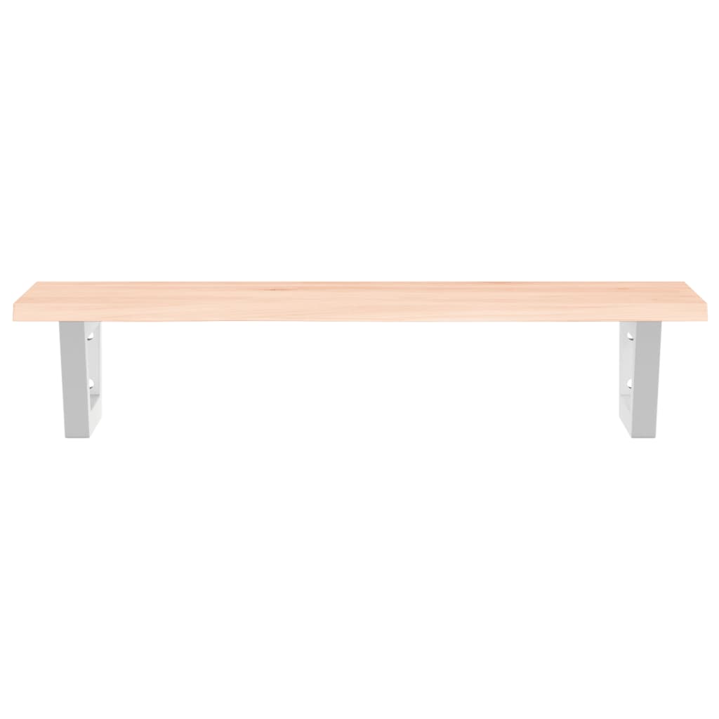 vidaXL Basin Shelf Wall Mounted Steel and Solid Wood Oak