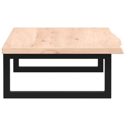 vidaXL Basin Shelf Wall Mounted Steel and Solid Wood Oak