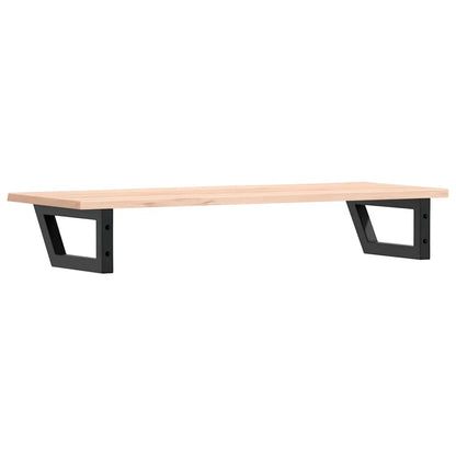 vidaXL Basin Shelf Wall Mounted Steel and Solid Wood Oak